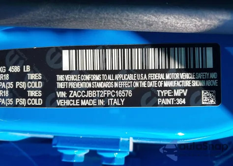 2015 Jeep Renegade Latitude z USA, uszkodzony, nr VIN ZACCJBBT2FPC16576